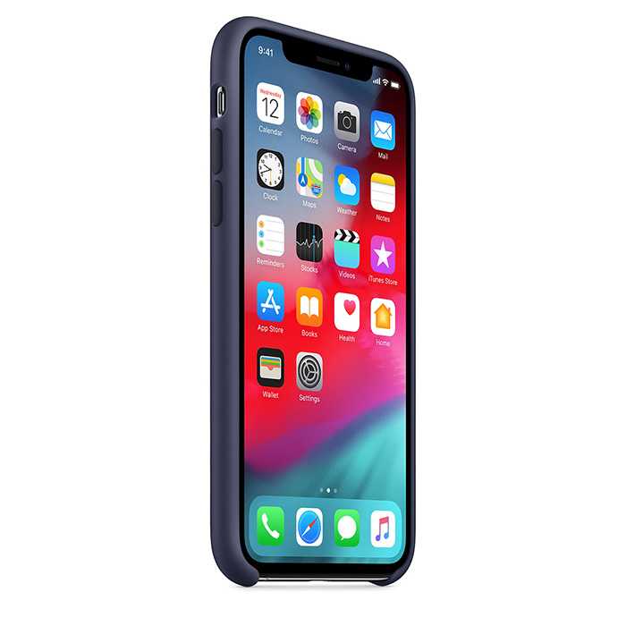 Apple Iphone Xs Silicone Case Midnight Blue Mrw