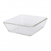 Oven/serving dish, MIXTUR, clear glass, 27x18 cm - IKEA