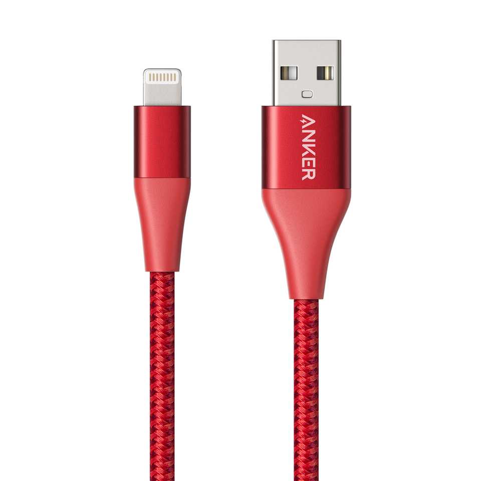 Anker PowerLine+ II Lightning Cable 3ft UN - Red ( A8452H91 )