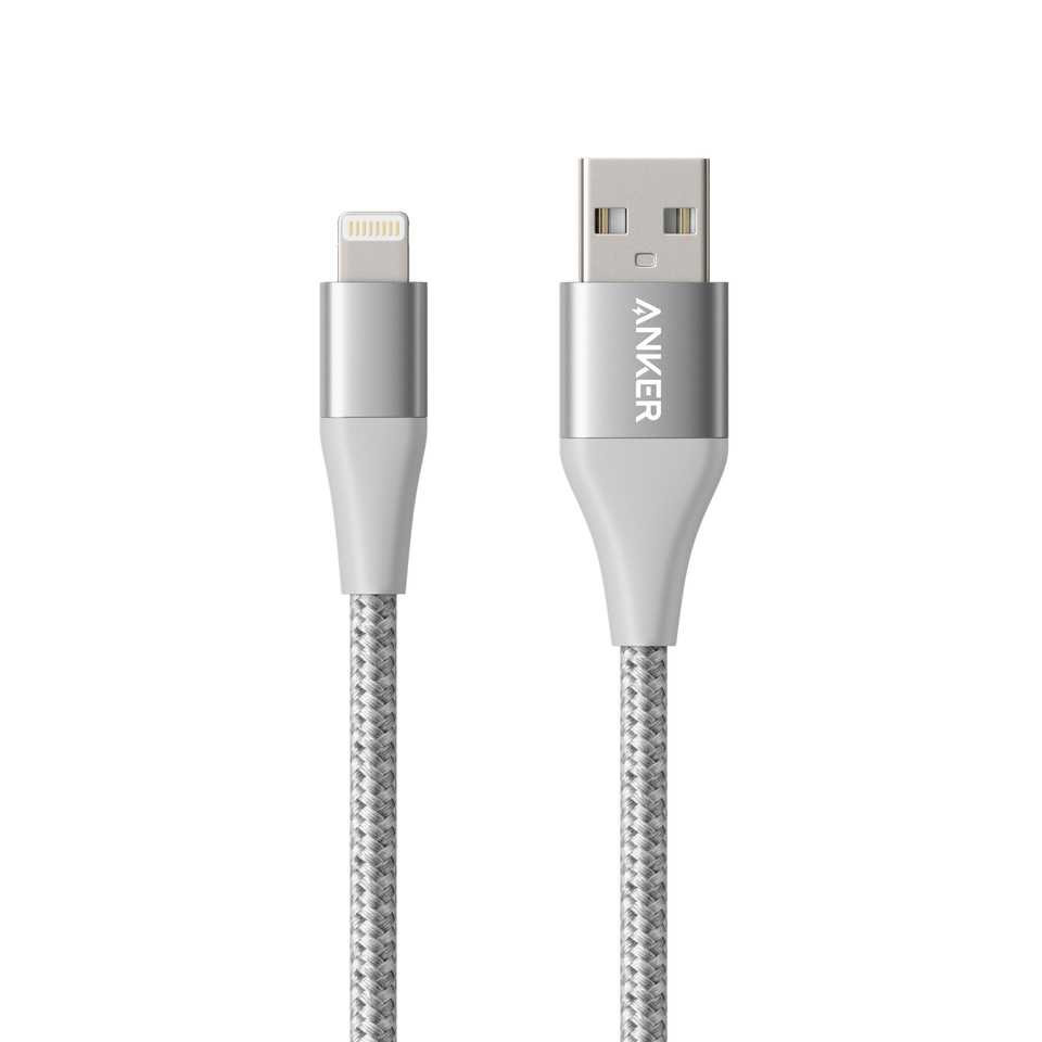 Anker PowerLine+ II Lightning Cable 3ft UN - Silver (A8452H41)