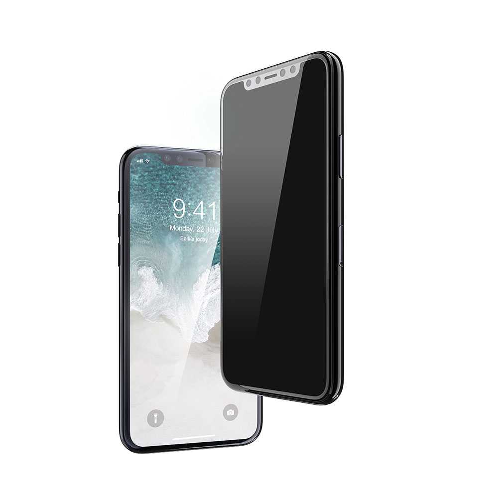 Devia Real Series 3D Full Screen Privacy Tempered Glass for Apple iPhone 11 Pro Max - Black