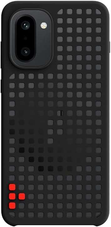 OnePlus 15R Hole-Pattern Magnetic Case, Premium Protective Back Cover with Magnetic Ring, Slim Lightweight Design, Precision Fit, Black