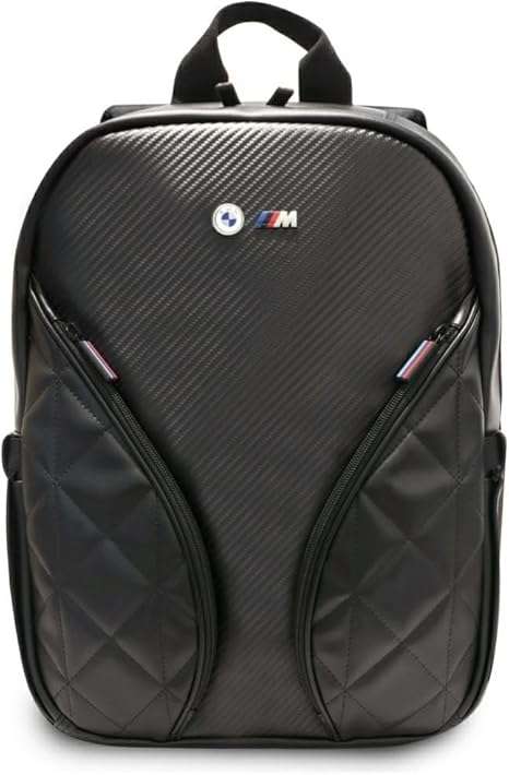 BMW M Collection Carbon PU Leather Carry-On Backpack 15