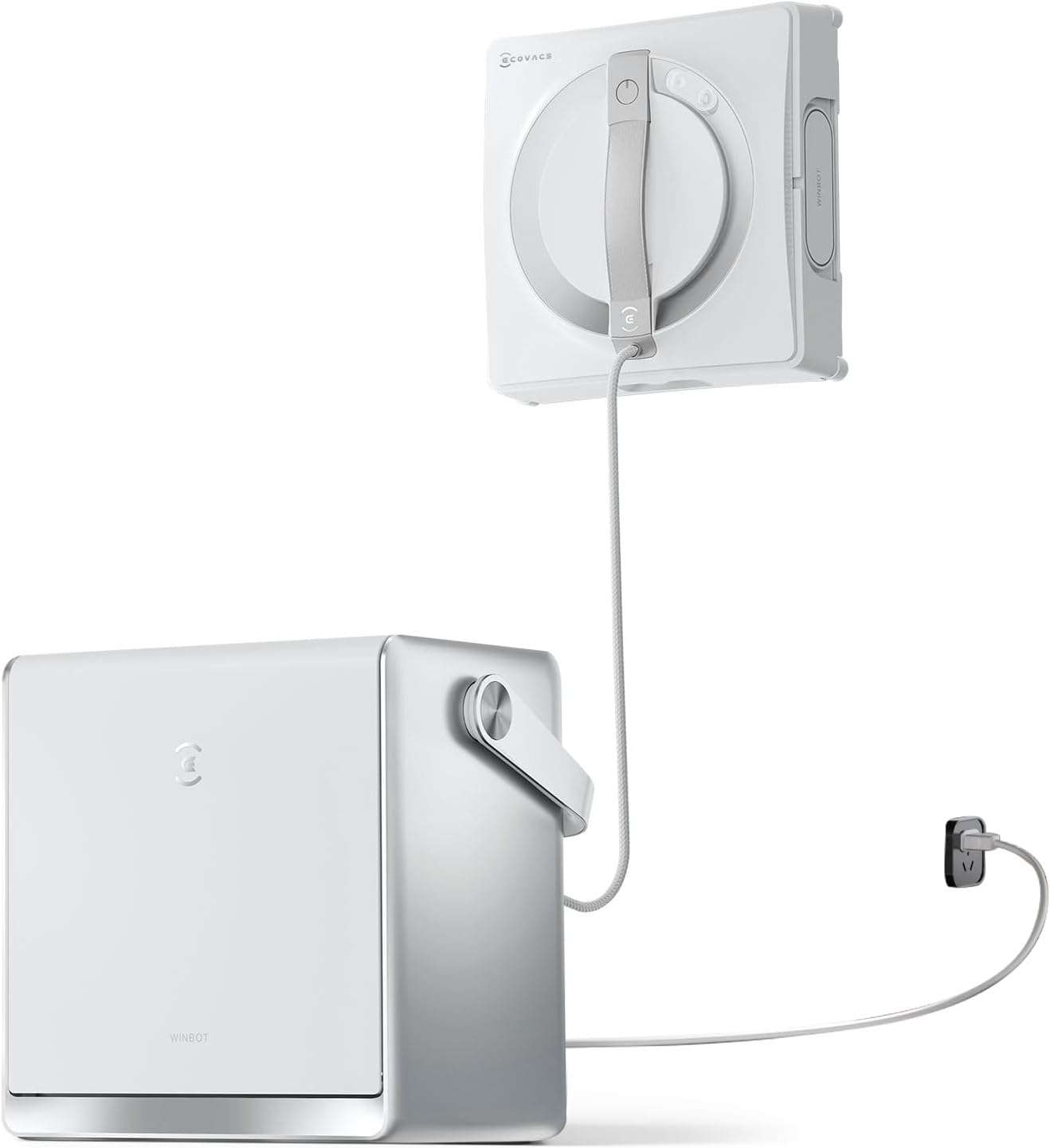 ECOVACS WINBOT W2 PRO Omni Window Cleaning Robot with Multi-Functional Station, Triple Nozzle Water Spray, 12-Level Protection