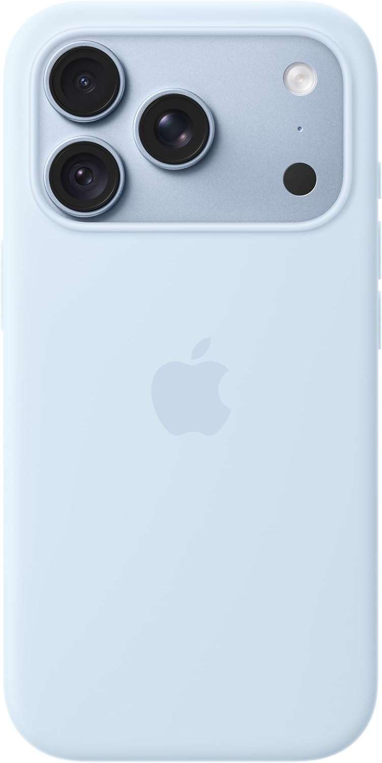 Apple iPhone 18 Pro Silicone Case with MagSafe – Crisp Blue ​​​​​​​