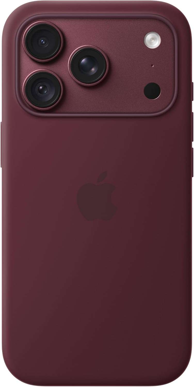 Apple iPhone 18 Pro Silicone Case with MagSafe – Burgundy ​​​​​​​