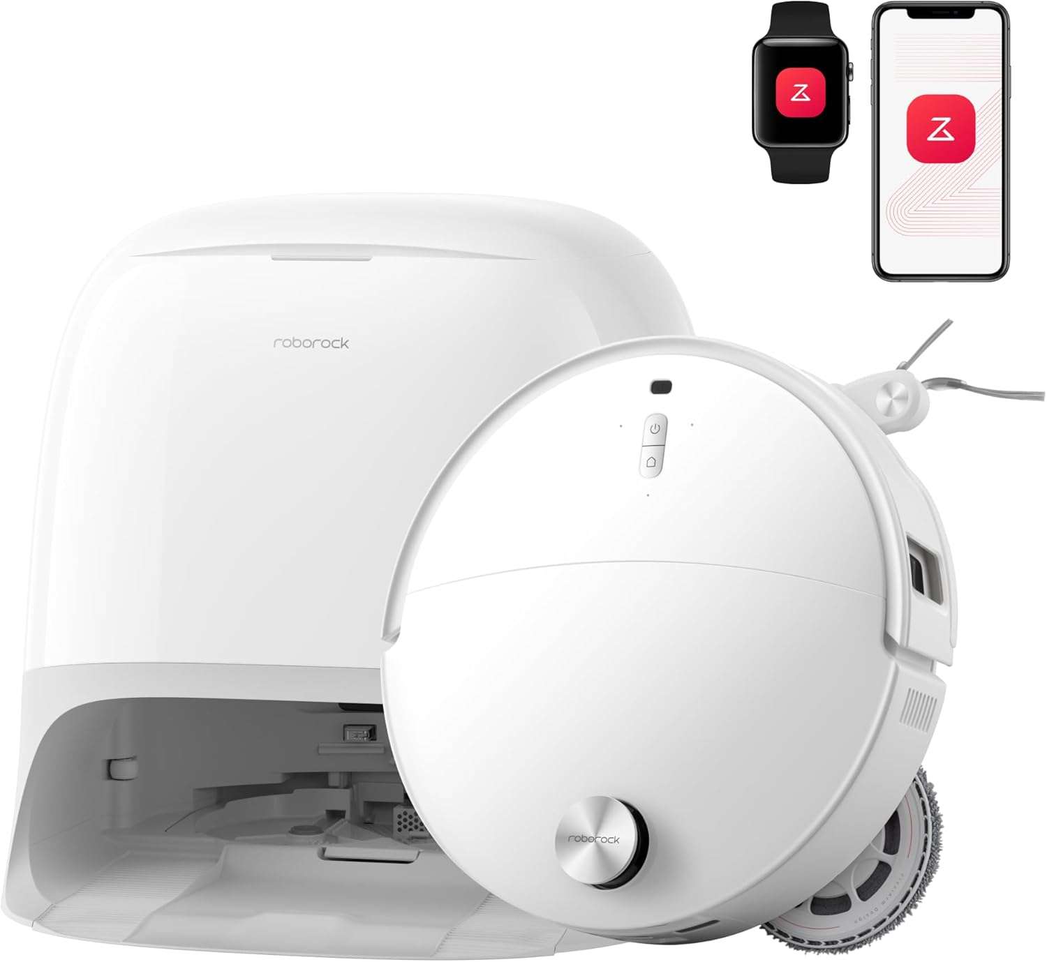 Roborock Qrevo Curv 2 Pro Robot Vacuum Cleaner with Mop – 25,000Pa HyperForce Suction, Dual Anti-Tangle System, 100°C Hot Water Mop Wash, Reactive AI Smart Cleaning Robot
