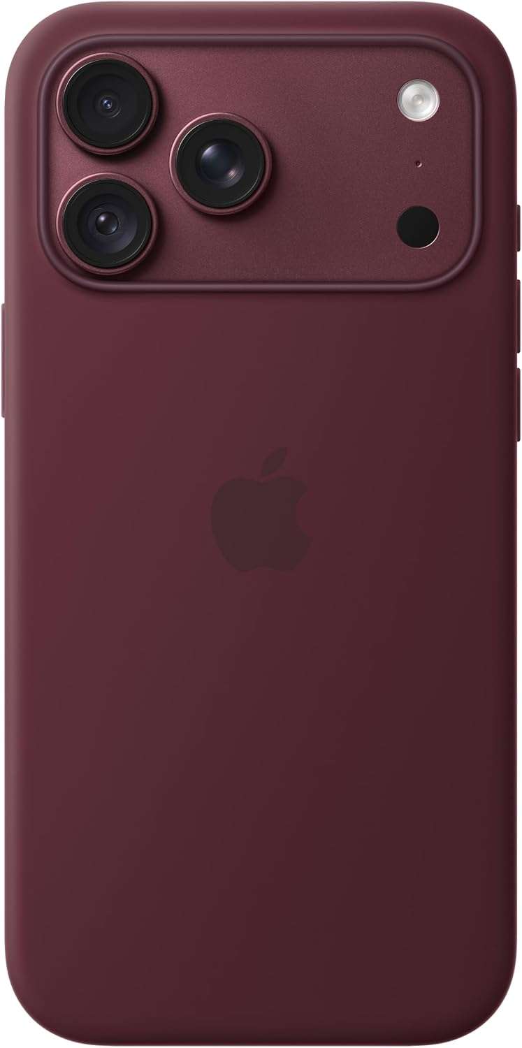 Apple iPhone 18 Pro Max Silicone Case with MagSafe – Burgundy