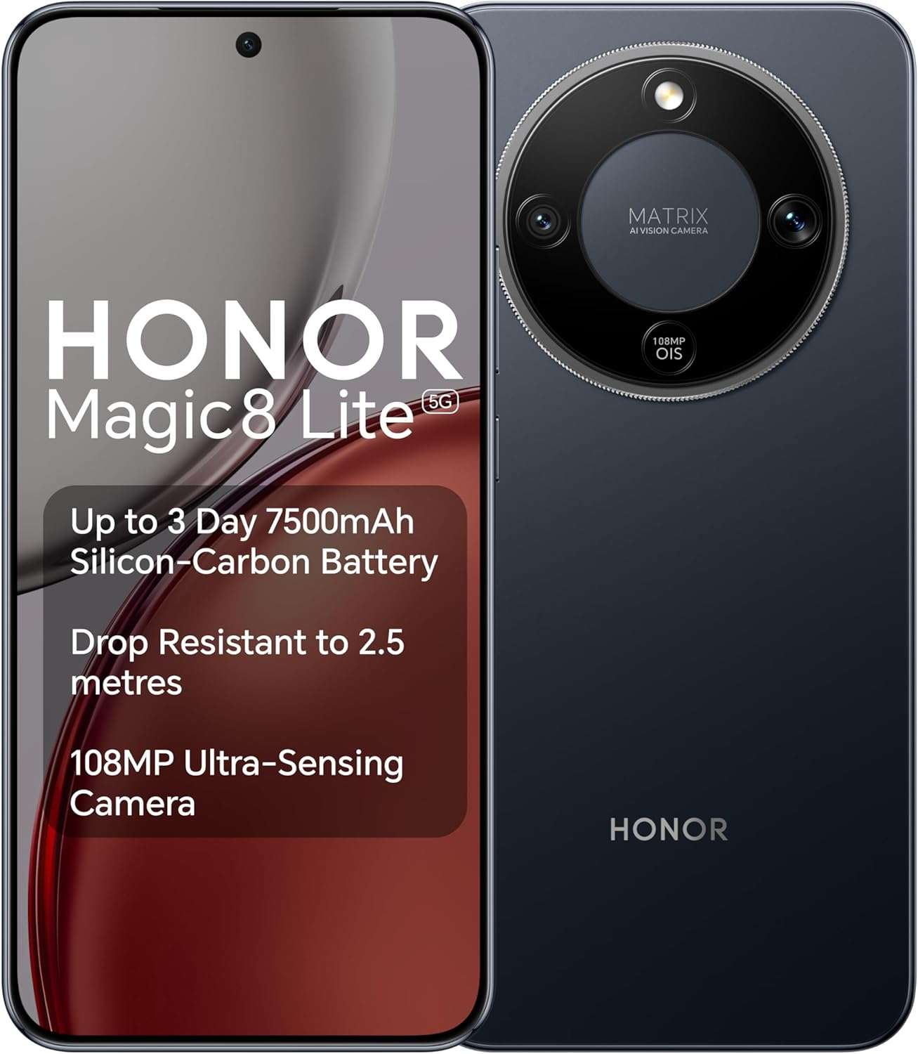 Honor Magic8 Lite 5G Dual-SIM 512GB 8GB RAM – Midnight Black