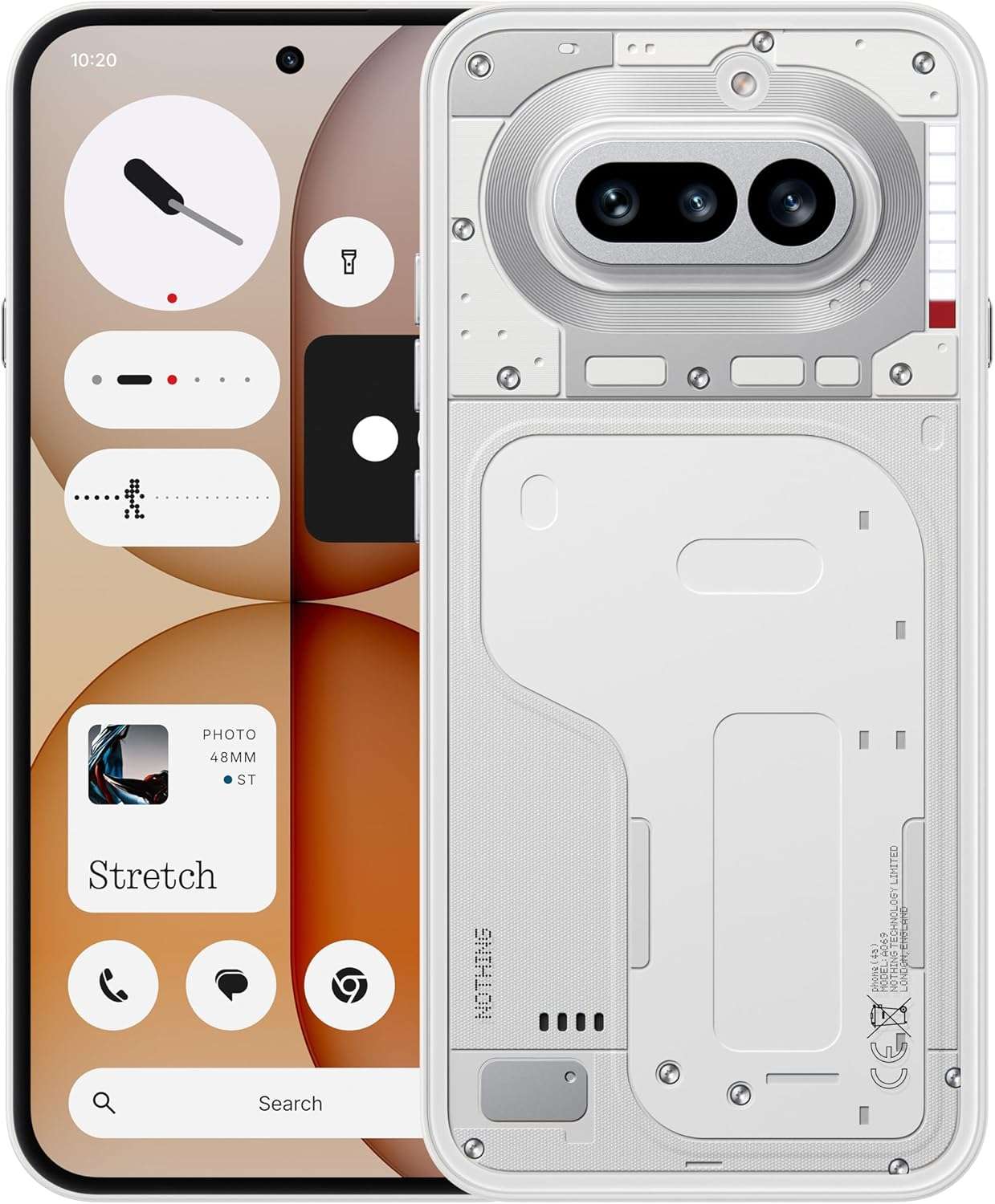 Nothing Phone (4a) 8GB 256GB – 50MP Triple Camera, 70X Zoom, 120Hz AMOLED, 50W Fast Charging, Transparent Design – White