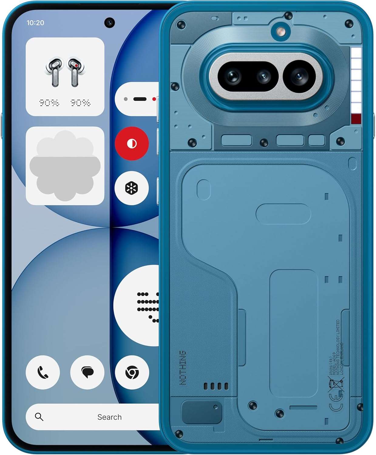 Nothing Phone (4a) 12GB 256GB – 50MP Triple Camera, 70X Zoom, 120Hz AMOLED, 50W Fast Charging, Transparent Design – Blue