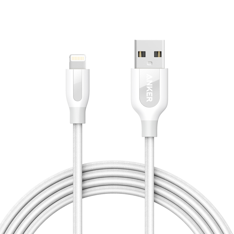 Anker PowerLine+ Lightning Cable 6ft - White (A8122H22)