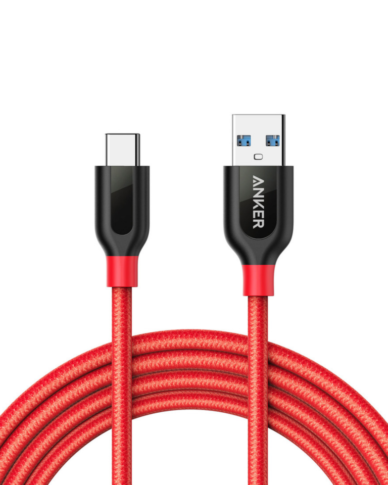 Anker Powerline+ USB-C to USB 3.0 Cable 3ft UN - Red  (A8168H91)