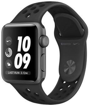 Apple Watch Series 3 Nike+ 42mm GPS Space Gray Aluminum Case with Anthracite/Black Nike (MTF42)