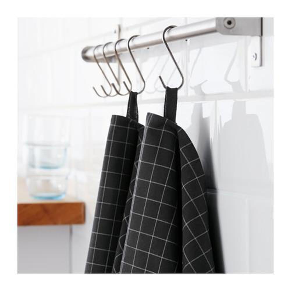 IKEA 365+ Tea towel, black, 50x70 cm