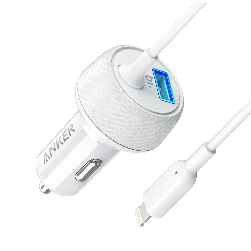 Anker PowerDrive 2 Elite with Lightning Connector UN - White (A2214H21)