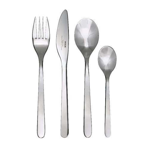 FÖRNUFT 24-piece cutlery set, stainless steel
