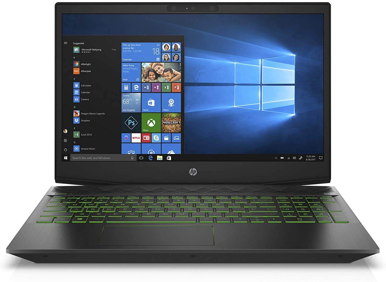 HP Pavilion 15-cx0019ne Notebook With 15.6-Inch Display, Core i5 Processor/16GB/1TB HDD/NVIDIA GeForce GTX 1050 Graphic Card With English/Arabic Keyboard Shadow Black