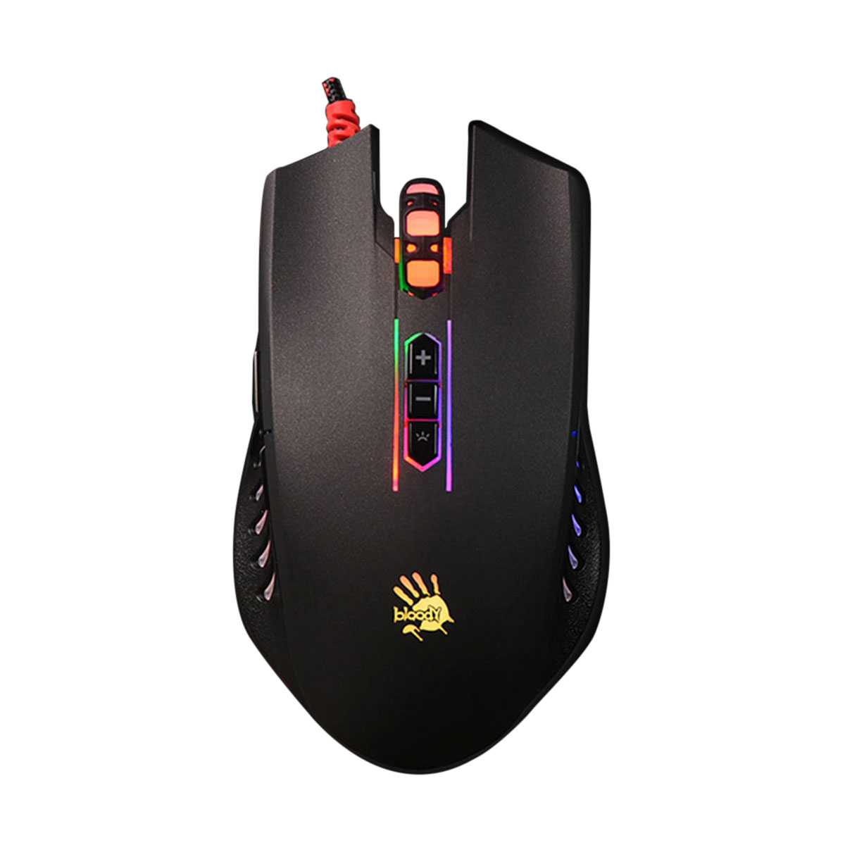 Bloody Q81 Neon X`Glide Gaming Mouse - Black