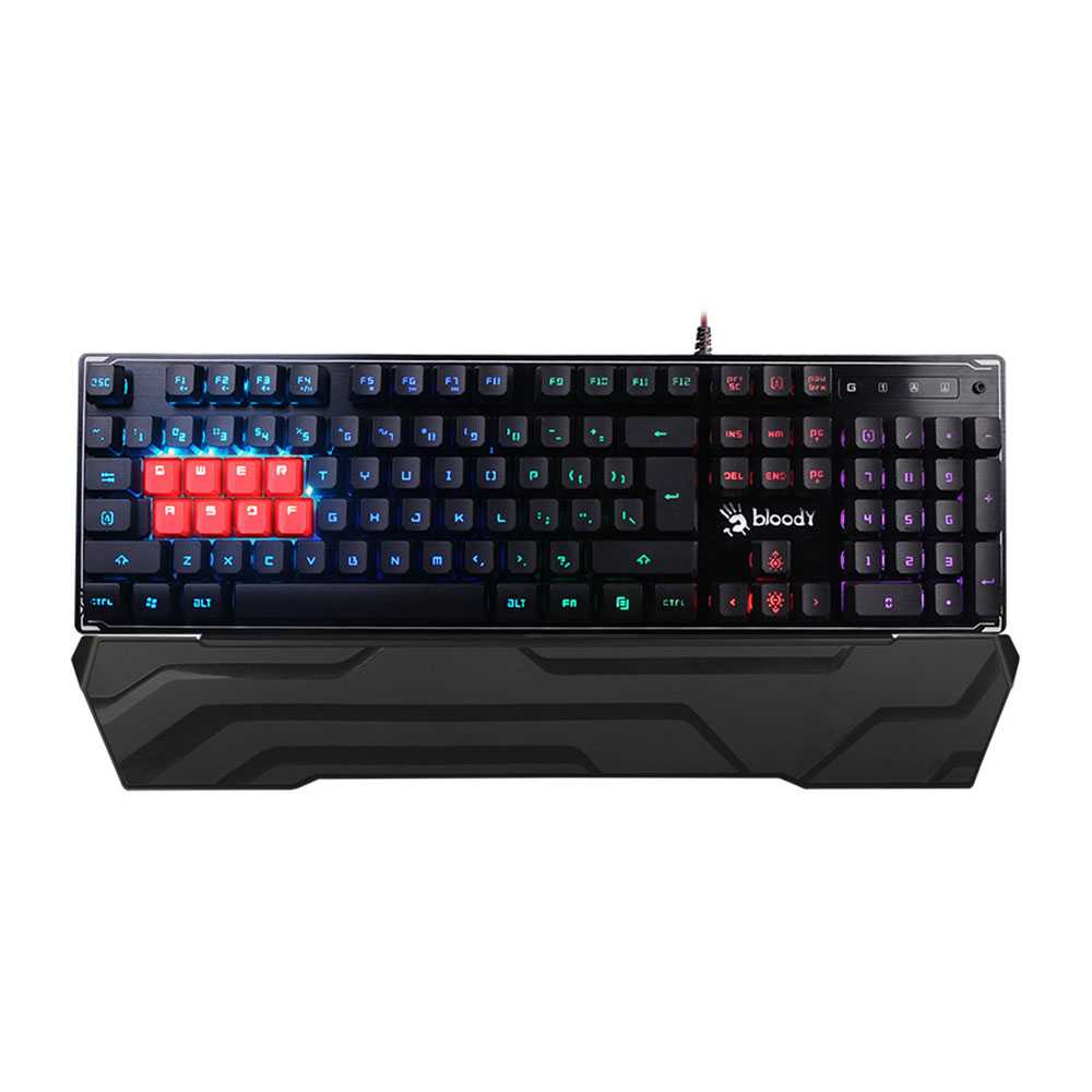 Bloody B3370R 8-Light Strike RGB Mechanical Gaming Keyboard US - Brown Switch