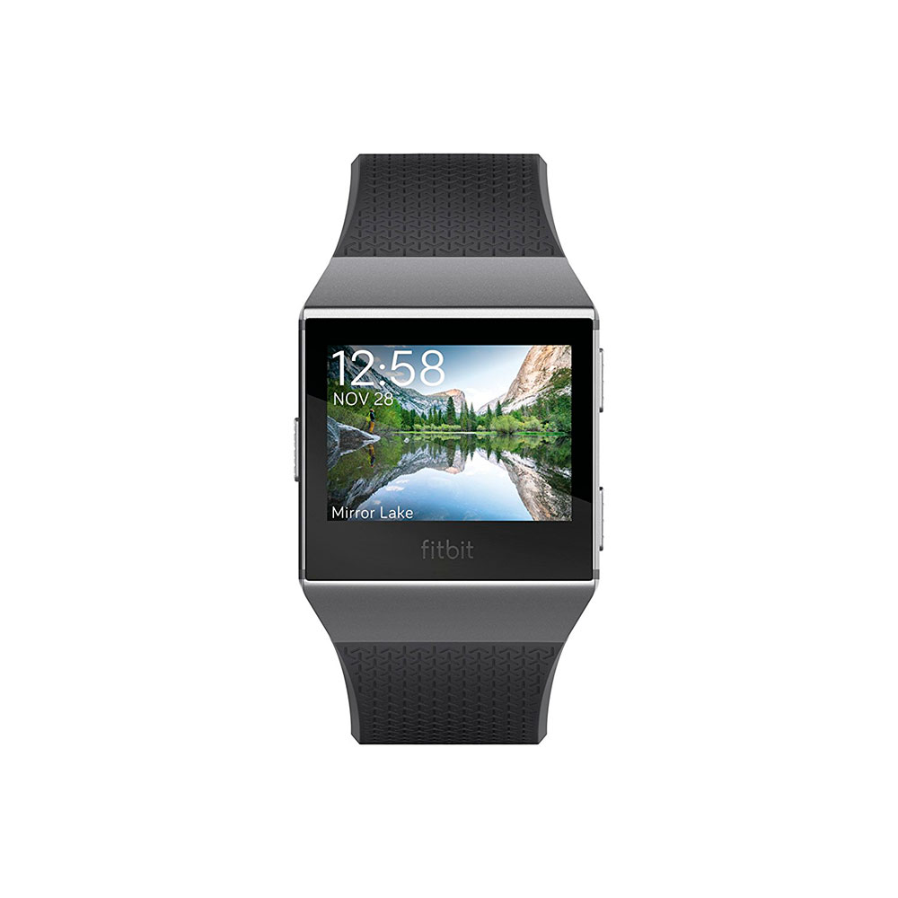Fitbit Ionic Heart Rate S/L Smartwatch Charcoal/Smoke Gray FB503GYBK 