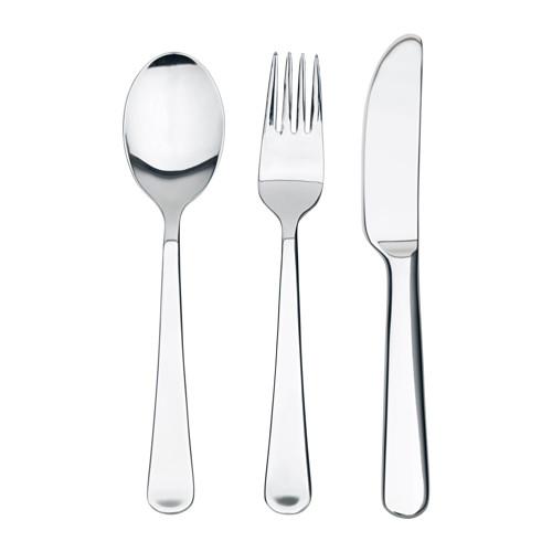 DRAGON Children's 3-piece cutlery set, stainless steel