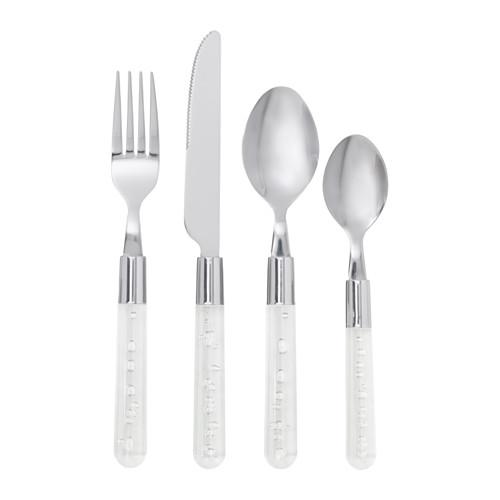 BUBBLOR 24-piece cutlery set, transparent