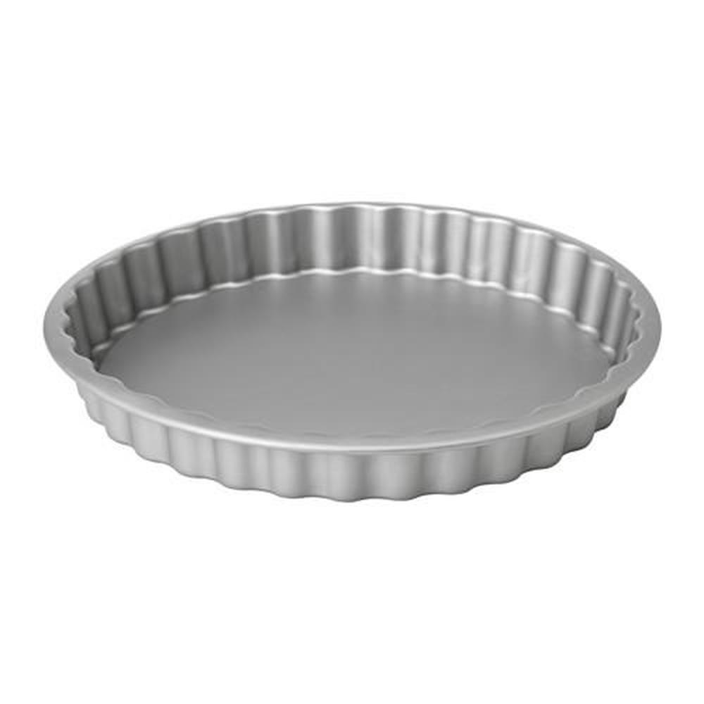 VARDAGEN Pie dish, silver-colour, 31 cm/1.8 l