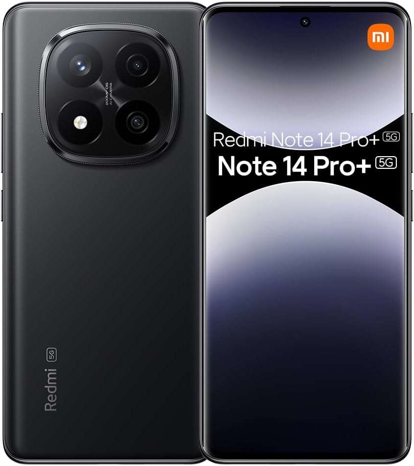 Xiaomi Redmi Note 14 Pro+ Dual SIM - 512GB, 12GB RAM, 5G Midnight Black ...