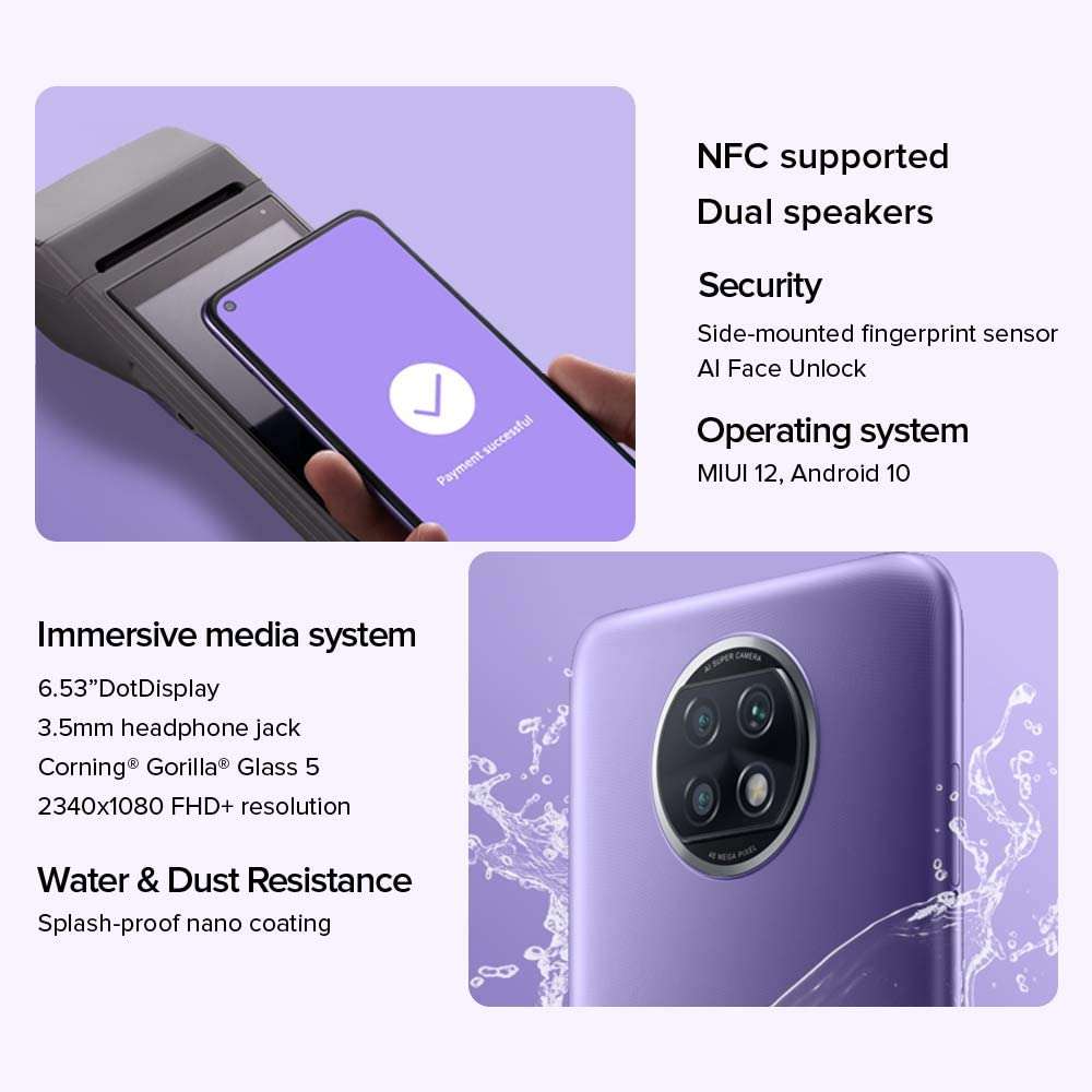 Xiaomi Redmi Note 9t Dual Sim 4gb Ram 64gb 5g Daybreak Purple Global Versia 5895