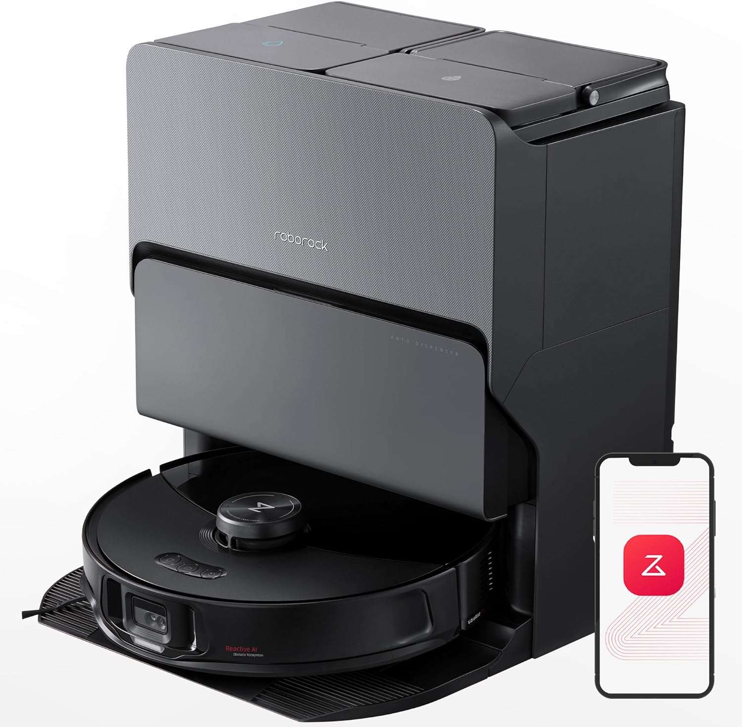 Roborock S8 MaxV Ultra Black – Powerful Smart Robot Vacuum Cleaner