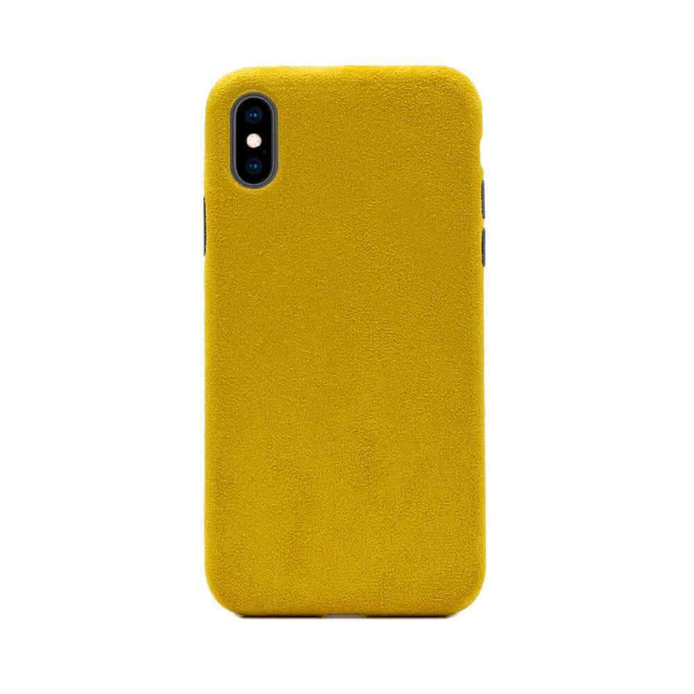 Porodo Alcantara Back Case for iPhone Xs Max Yellow