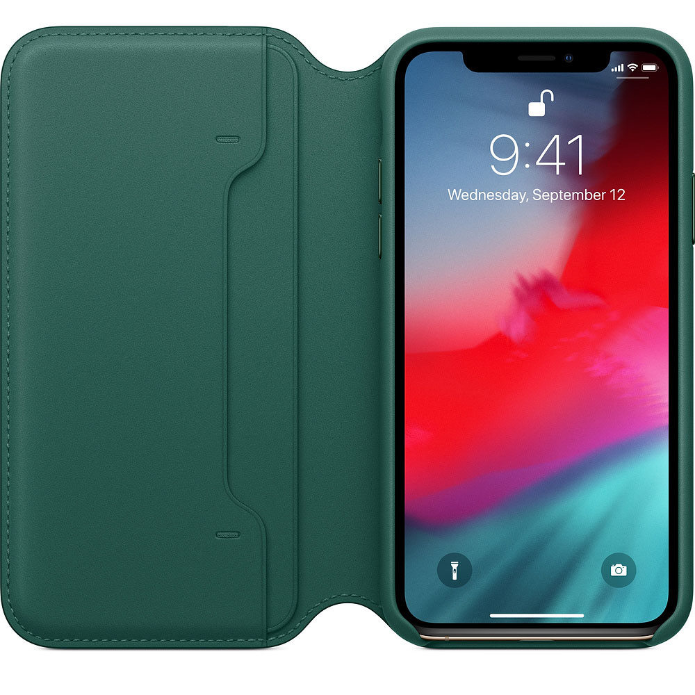 Apple iPhone XS Leather Folio Forest Green (MRWY2)