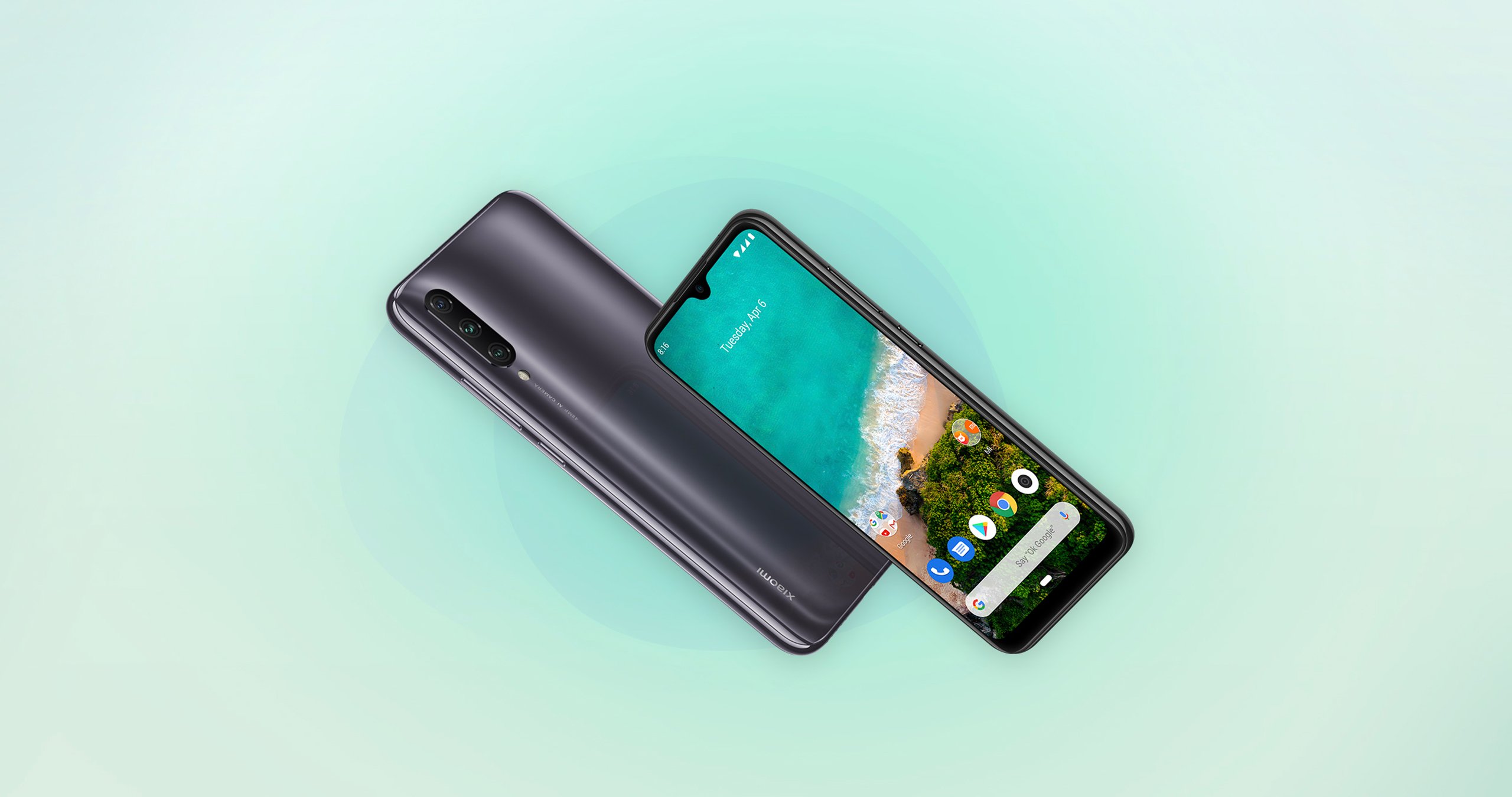 Xiaomi Mi A3 Dual SIM - 64GB, 4GB RAM, 4G LTE, Kind of Gray Global Versia