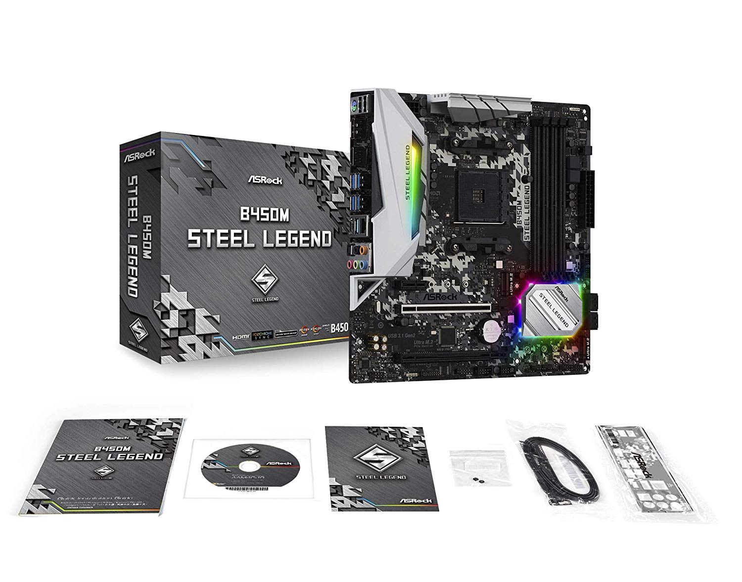 Asrock b450m steel legend подсветка не выключается