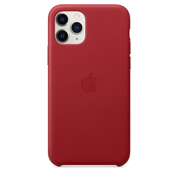 Apple iPhone 11 Pro Leather Case - Red