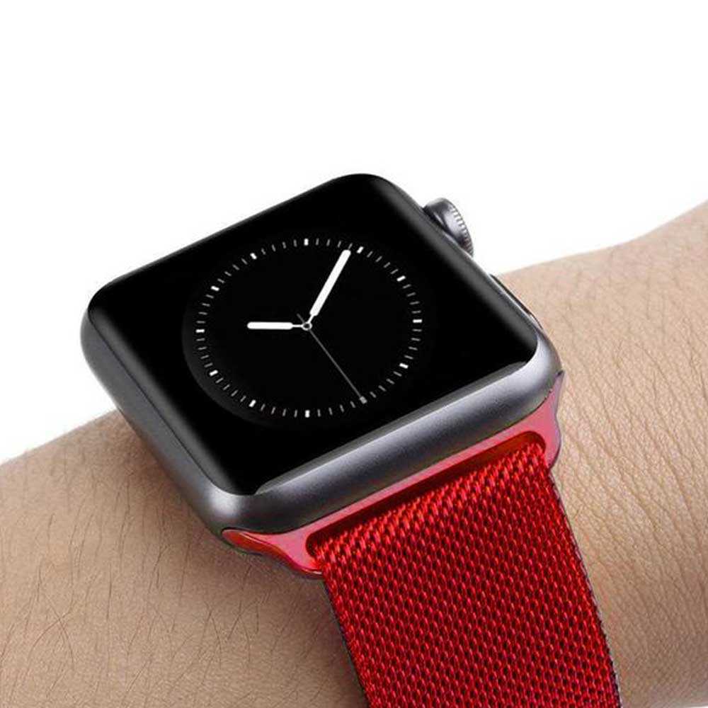Apple watch milanese loop. Эппл вотч с красным ремешком. Ремешки на эпл вотч 40 мм. Эппл вотч ред 6 ремешки. Ремешок Apple watch 44 se красный.
